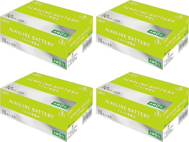 LAZOS 単3 アルカリ 乾電池 240本セット 10本入x24パック B-LA-T3X10 Tweedleven 5,054円