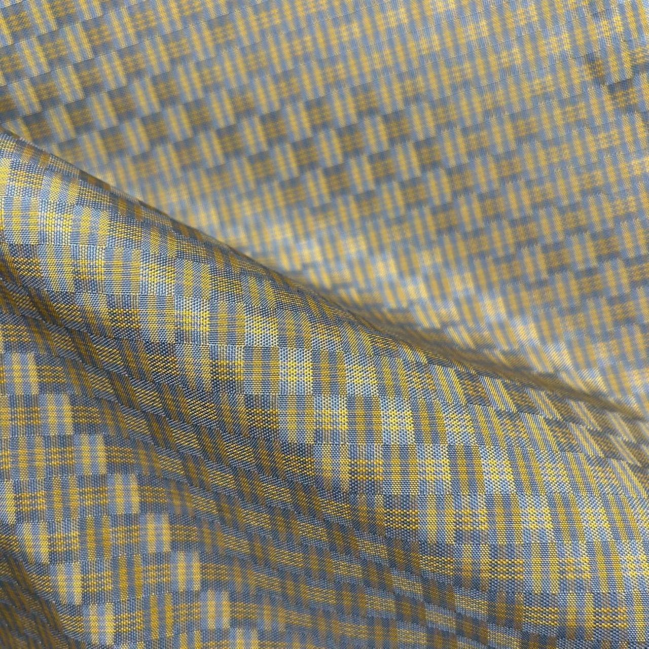 黄八丈 三越お誂え 正絹 風合い良い 素敵なデザイン MK-131