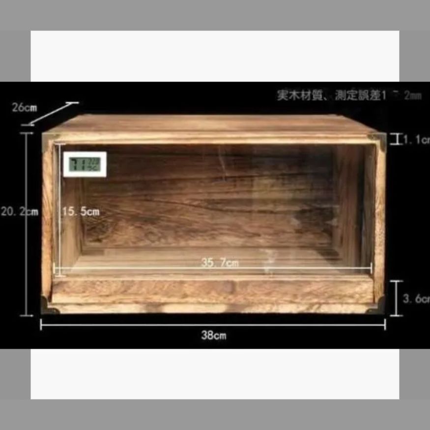 実木爬虫類箱独立式組み合わせ木箱ペット蛇亀飼育箱保温箱小型爬虫類用
