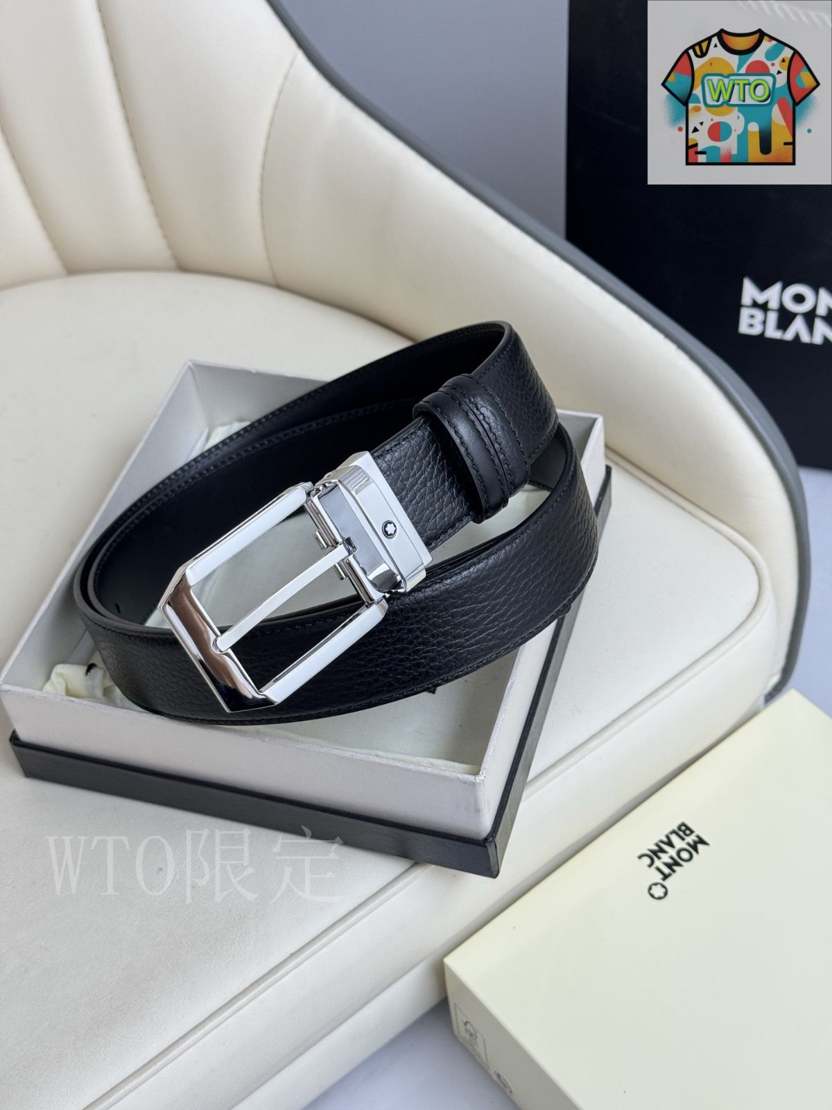 今日WTO】Montblanc モンブラン レザーベルト-1-YT65 - メルカリ