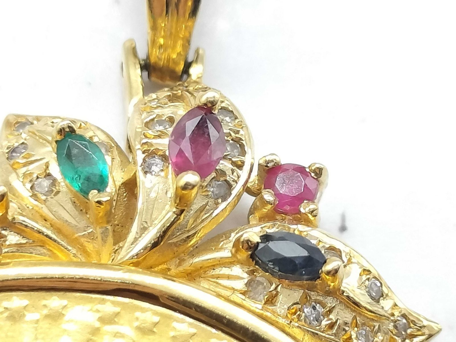 楽天市場】天然石 ネックレス ルビー エメラルド サファイア
