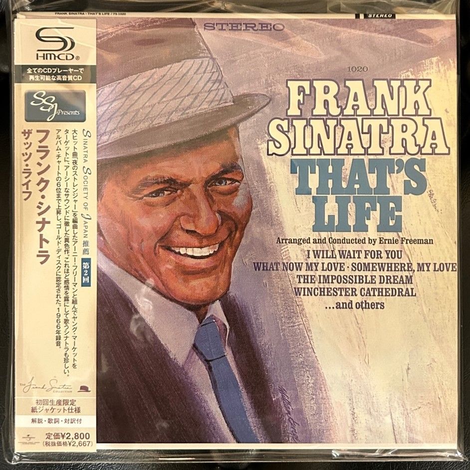 【廃盤紙ジャケSHM-CD】 フランク・シナトラ 「ザッツ・ライフ」 Frank Sinatra