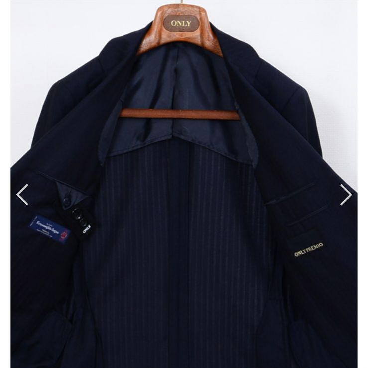 新品未使用 ONLYPREMIO Zegna/ゼニア/トロピカル/ネイビー/39