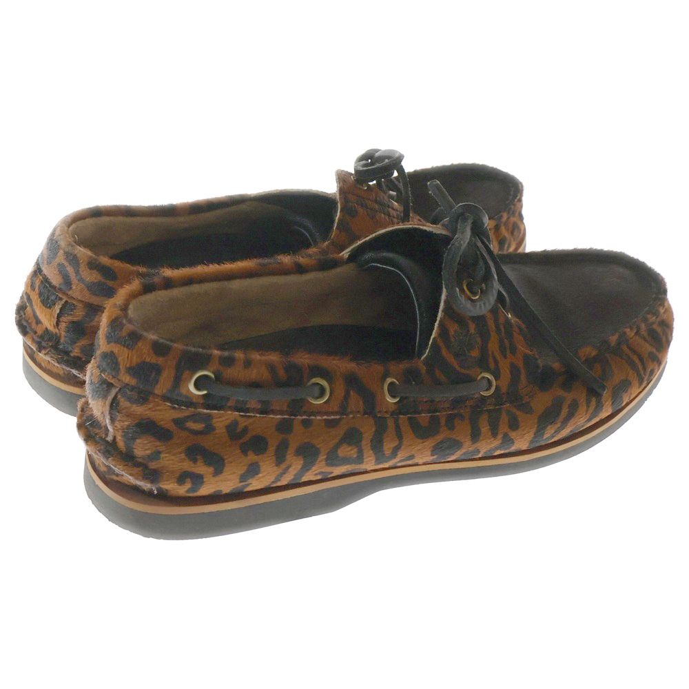  Timberland ティンバーランド ×WACKO MARIA CLASSIC 2 EYE BOAT SHOE クラシック ツーアイ ボートシューズ レオパード ブラウン US 10 28.0 cm その他 靴