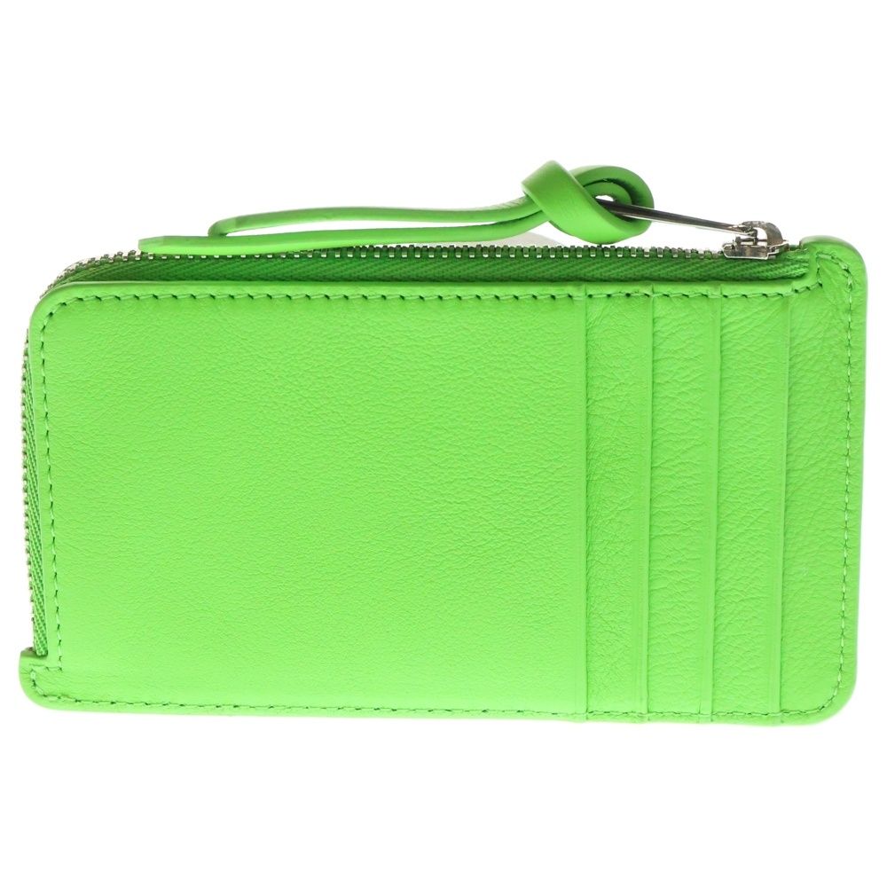 LOEWE ロエベ 24AW リチャードホーキンスコラボ アナグラム フラグメントケース カードケース ネオングリーン シルバー金具 レザー