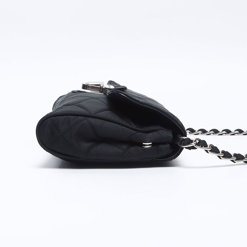 PRADA プラダ ショルダーバッグ ナイロン キルティング チェーン