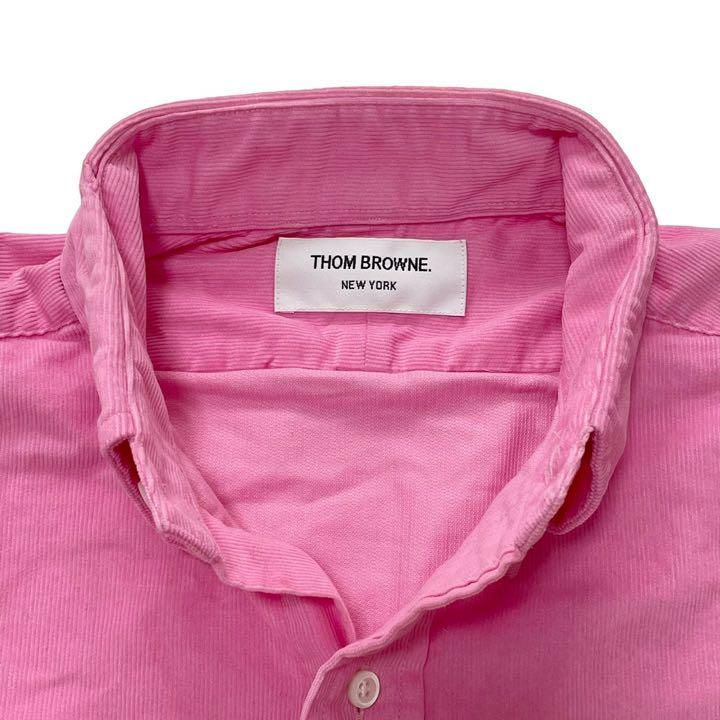 THOM BROWNE トムブラウン トップス 長袖 シャツ 襟 コーデュロイ 
