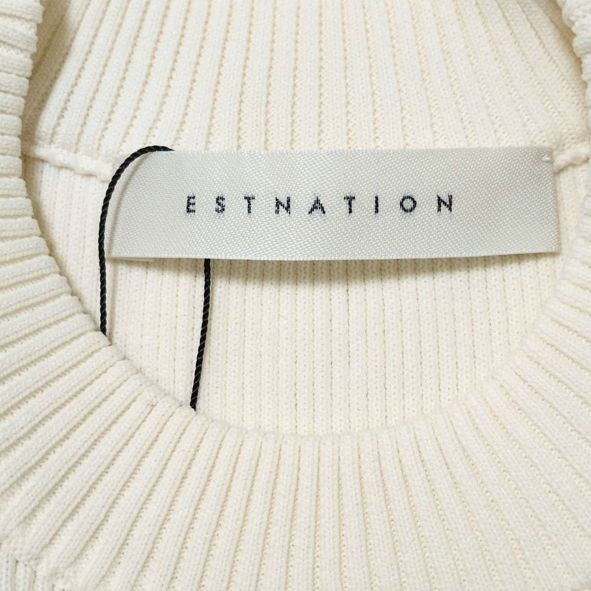  ESTNATION エストネーション ノースリーブカットソー サイズF レディース - アイボリー クルーネック ノースリーブ Tシャツ カットソー