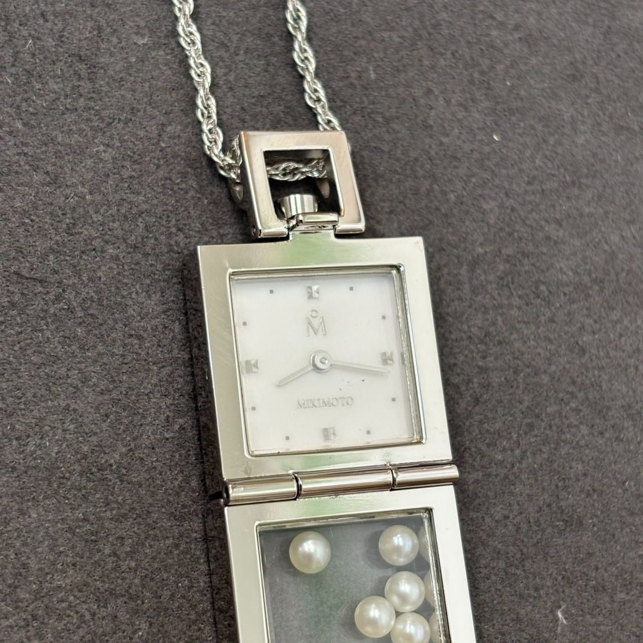 N 値下げ中【中古】MIKIMOTO ミキモト パール ペンダントウォッチ 