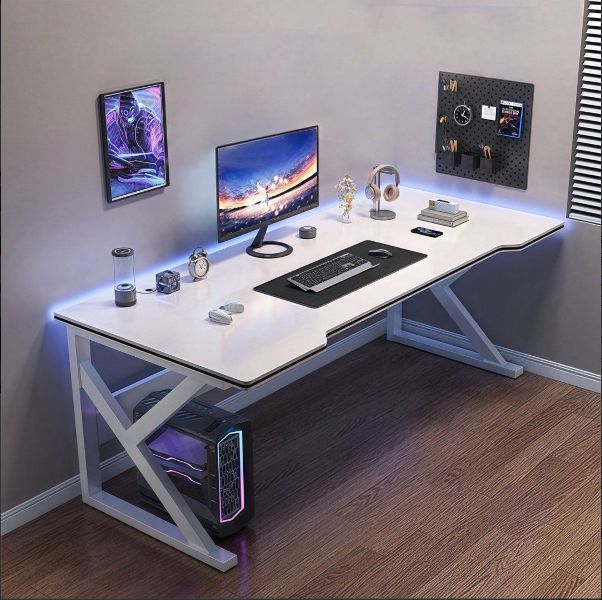 ゲーミングデスク パソコンデスク 幅80 机 配線ホール付き pcデスク 入学式 簡単組み立て 作業 ゲーム 学習用 おしゃれ 組立簡単 MARWIL-DEMENAGEMENTS_CH