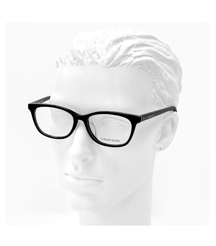 【新品】 カルバンクライン メガネ ck19554a-001 calvin klein 眼鏡 メンズ レディース ck19554a ウェリントン型 めがね フレーム カルバン・クライン アジアンフィット モデル 黒ぶち