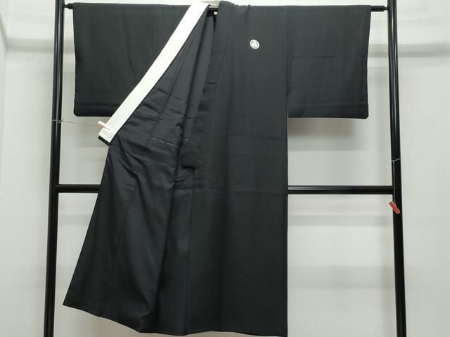 平和屋着物●男性 黒紋付 羽織セット 正絹 CAAX1077vf WWW_OLIVIERBERNSTEIN_COM