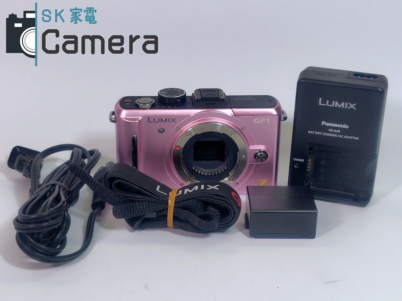 LUMIX GF1 ピンク 本体と付属品 Panasonic DMC-GF1 LUMIX GF1 人気のピンク 電池 充電器付