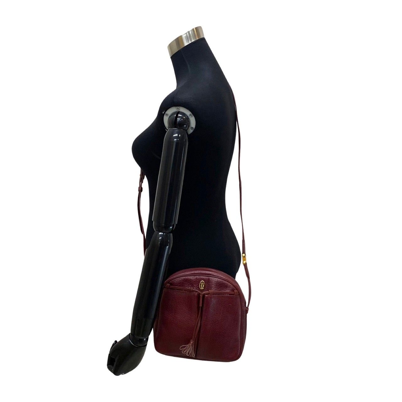 【Cartier】ショルダーバッグ　マストライン　ゴールド金具　ボルドー　レザー 楽天市場】カルティエ Cartier バッグ マストライン ショルダー