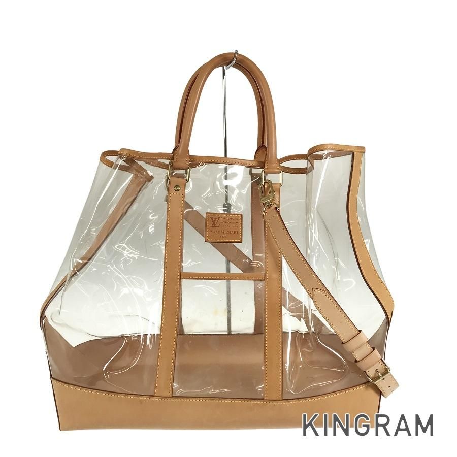 ルイ・ヴィトン LOUIS VUITTON アイザック ミズラヒ 100周年記念 セブン デザイナーズコレクション 2WAY ショルダーバッグ  M99027 クリア ビニール ヌメ革 トートバッグ skd【中古】