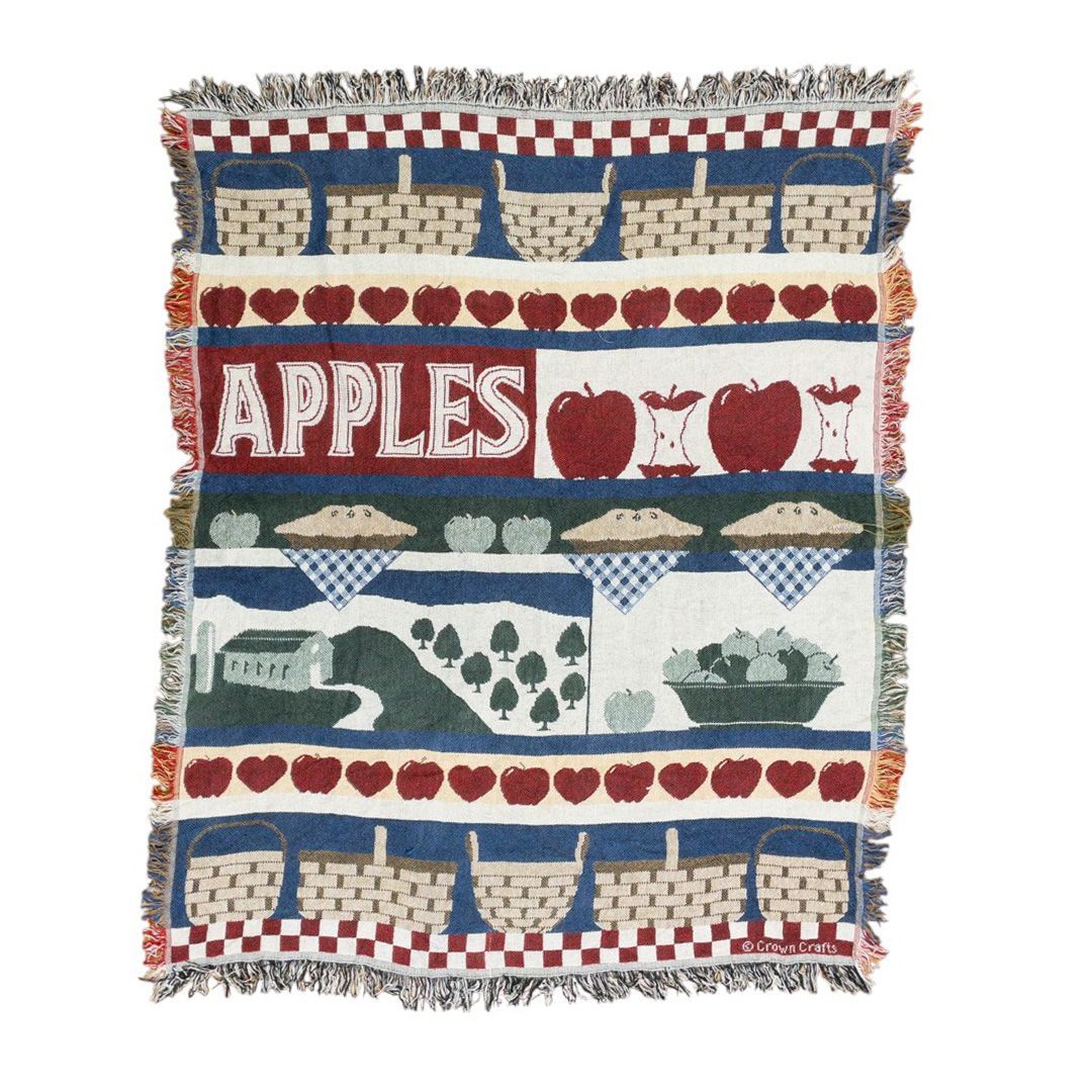 vintageラグ カーペット アップルパイ リンゴ 895