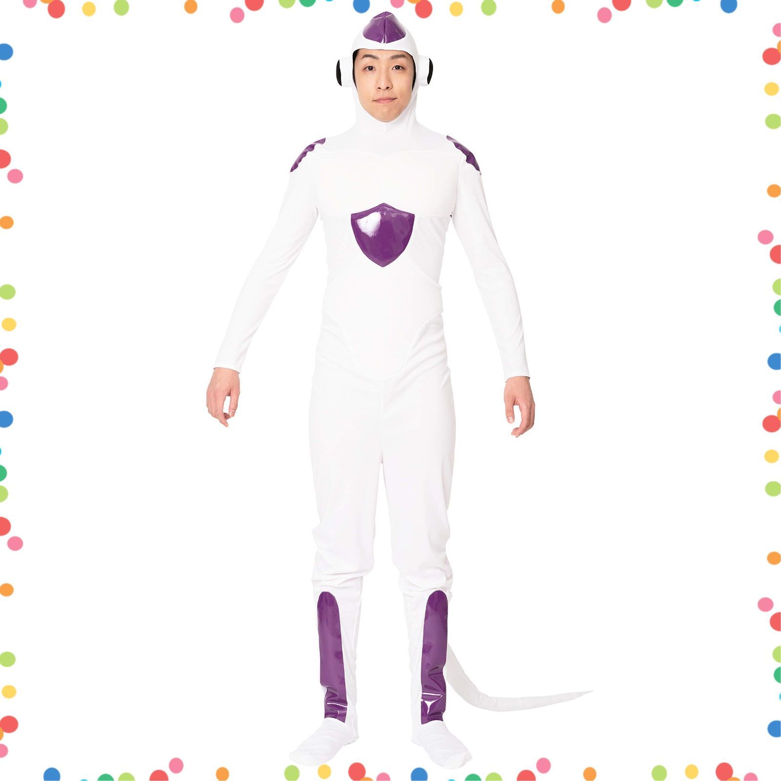 なりキャラ研究部 コスプレ クリアストーン Clearstone ハロウィン 悪のエイリアン ユニセックス ホワイト SKLAD-KIRPICHA_RU