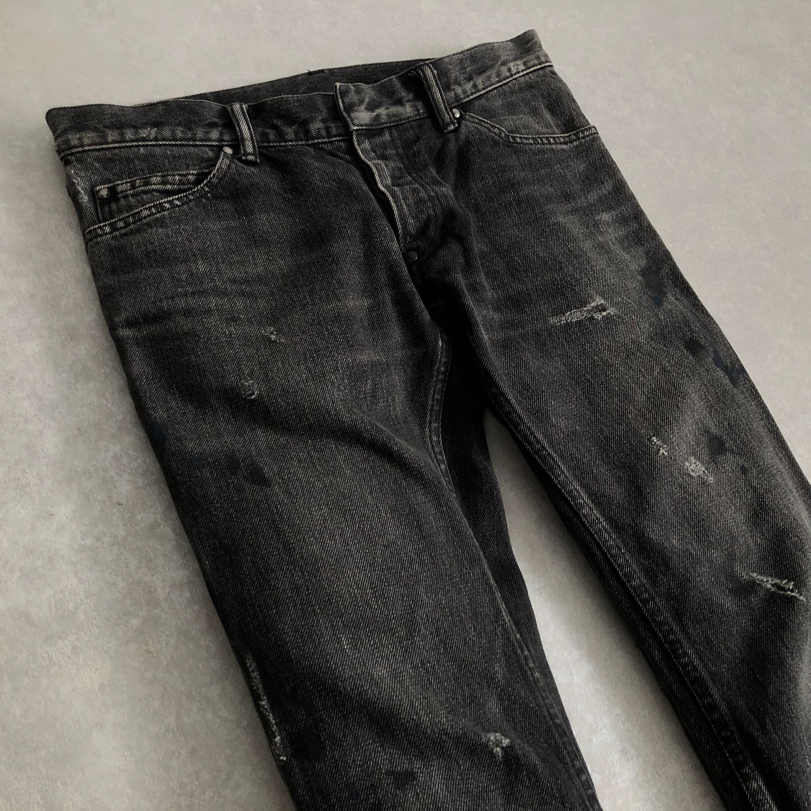 元ナンバーナイン Pledge ヴィンテージ グランジ加工 ブラック