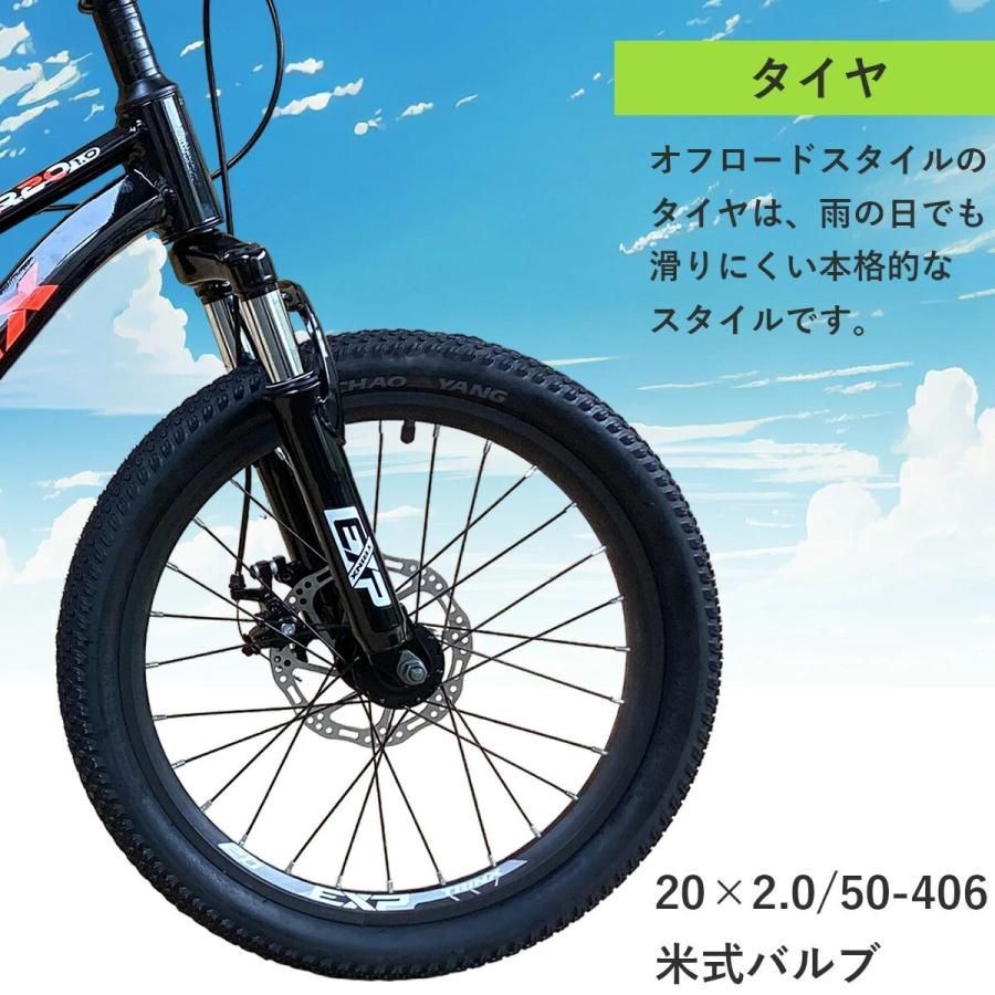 送料無料】本格派子供用マウンテンバイク 20インチ ダブル
