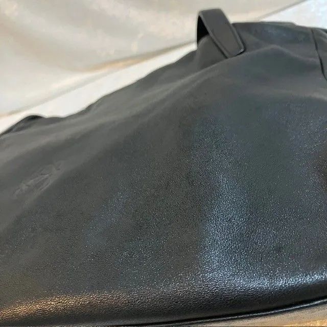 ナッパレザーショルダーバッグ 巾着ミニトートバック