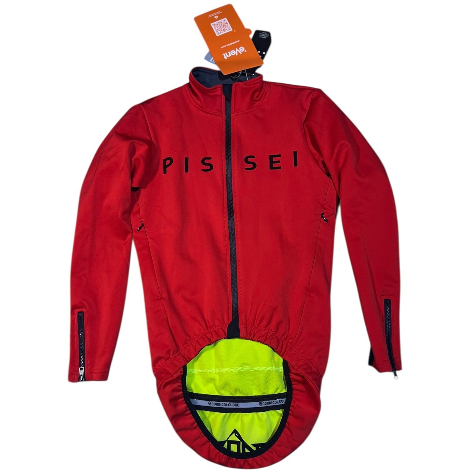 AT301 タグ付き ♥ PISSEI ピセイ イゾアード サイクルウェア ジャケット オールシーズン レッド メンズ S|2