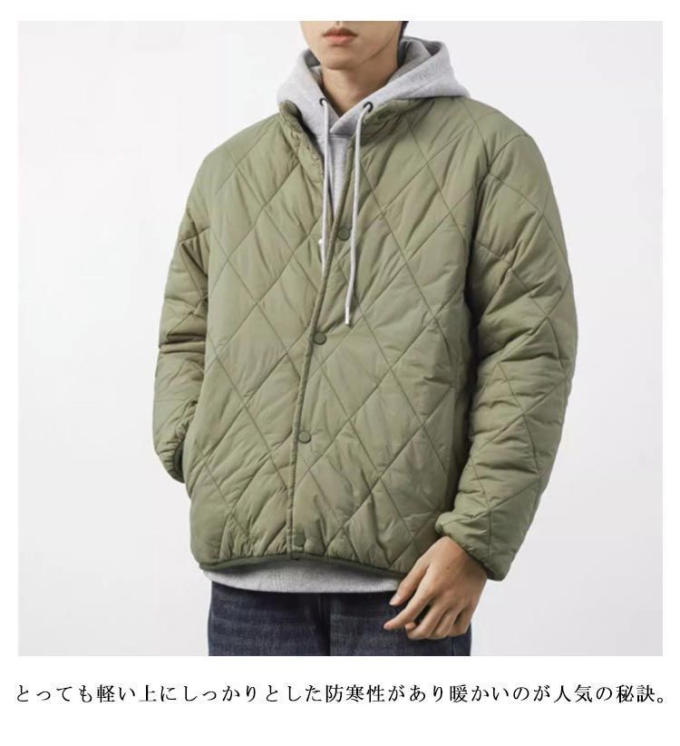 新品未使用　ノーカラーLLBean　キルティングライトジャケット キルティング ノーカラー コート キルティングジャケット メンズ