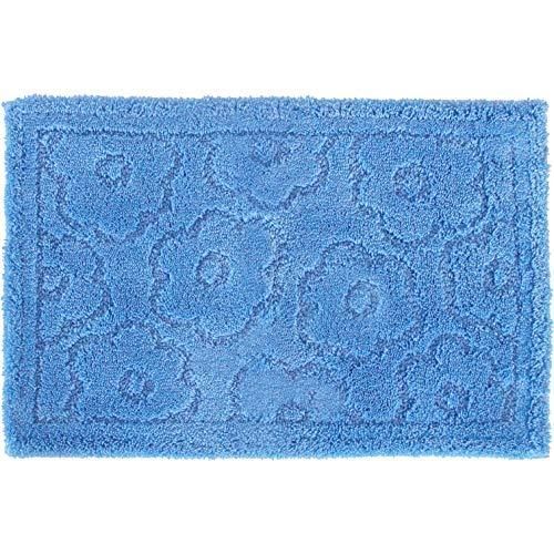 オカ OKA 乾度良好 サニー バスマット 約36×55cm ブルー お風呂マット 大判 浴室 おしゃれ 洗面所 足ふきマット 抗菌 防臭