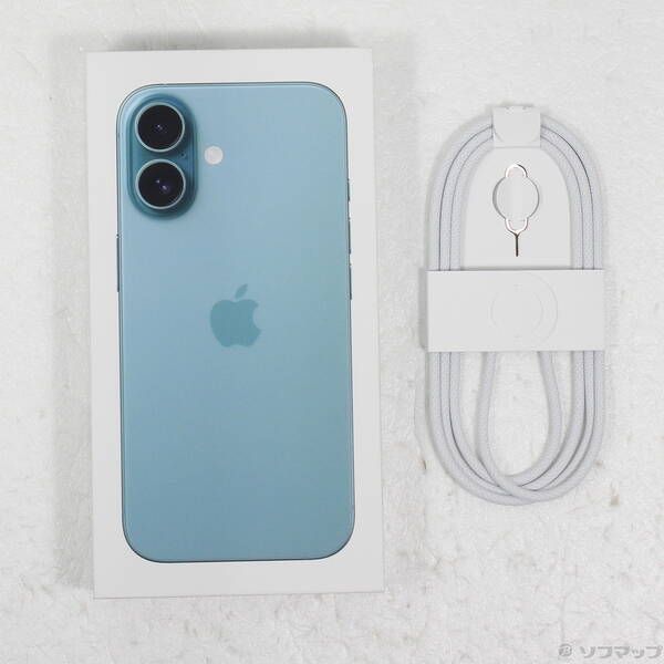 未使用品〕 未使用品 iPhone16 128GB ティール MYDV3J／A SIM