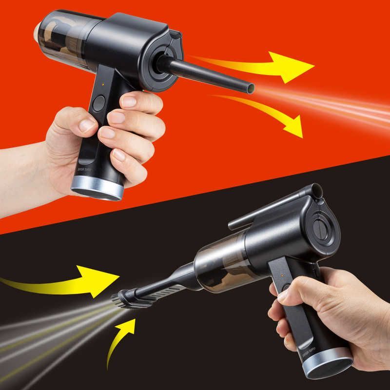 未開梱 サンワサプライ 電動エアダスター&バキュームクリーナー CD-ADE6BK