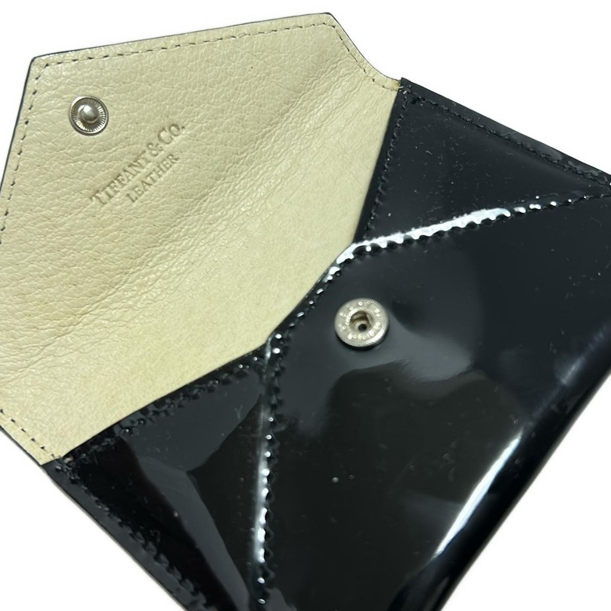 【新品未使用品】TIFFANY&Co シュリンクレザー　カードケース　ブラック TIFFANY&Co. card case -- Black mens Used | eBay