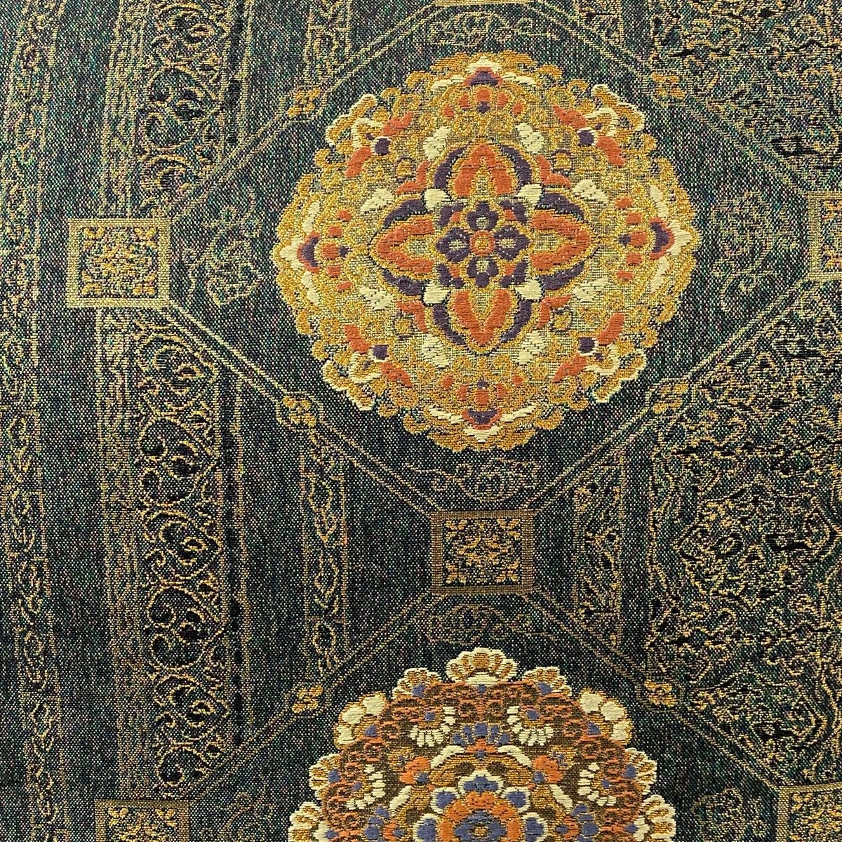 バイセル 着物 名品 袋帯 深緑 格天井 華文 蜀江文 向かい鳥 花唐草 唐織 箔 六通 正絹 ☆☆☆☆ 袋帯 美品 秀品 蜀江華文 刺繍 箔 深緑 六通 正絹 中古 - メルカリ