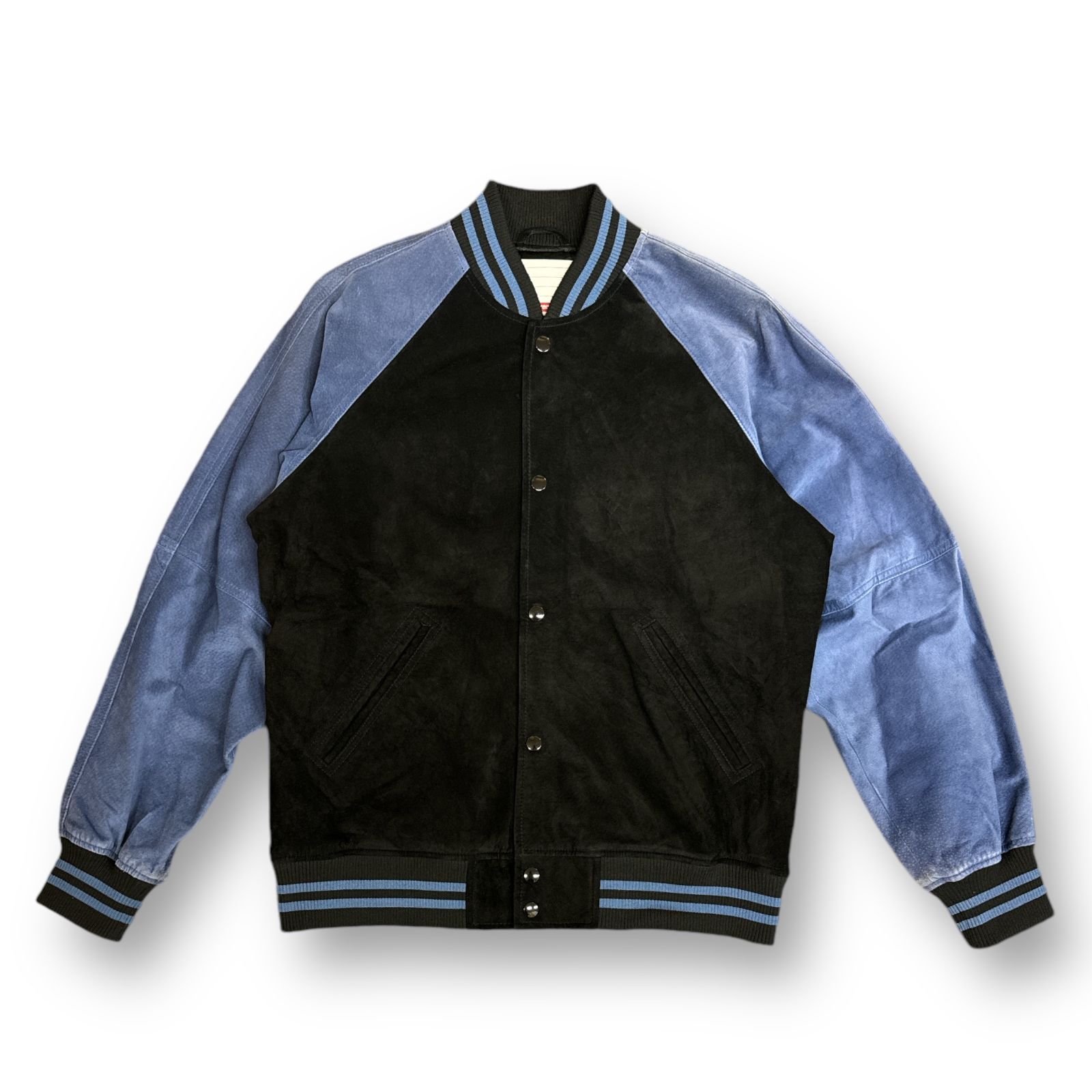 国内正規 Supreme 17SS Suede Varsity Jacket スウェードレザー バー 