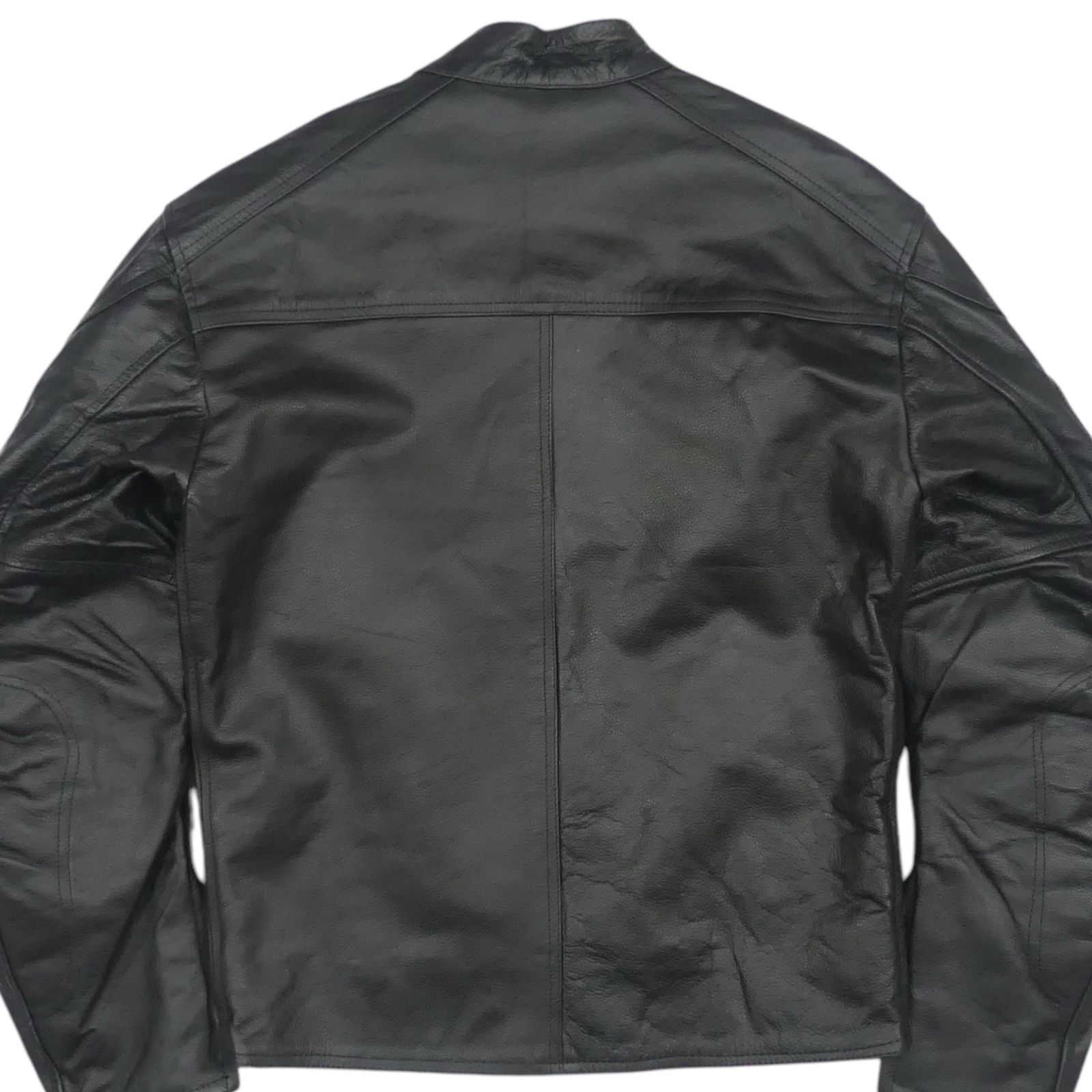 ライダースジャケット 本革 シングル メンズ レザージャケット M