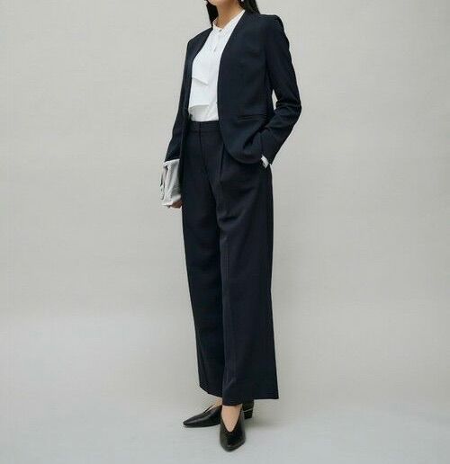 iCB アイシービー ノー ジャケット セレモニー 通勤 光沢 上品 入学式 卒業式 JK.CY.SS.0011 黒 ブラック サイズ6 レディース 春 有明ガーデンrecollect店 11 No.377H