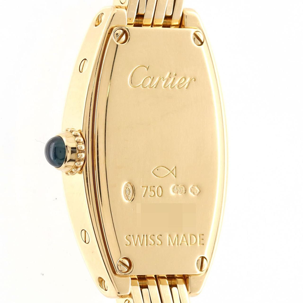 カルティエ ミニトノーラニエール YG W15361X3 YG クォーツ 中古)CARTIER カルティエ ミニトノーラニエール W15361X3（商品ID