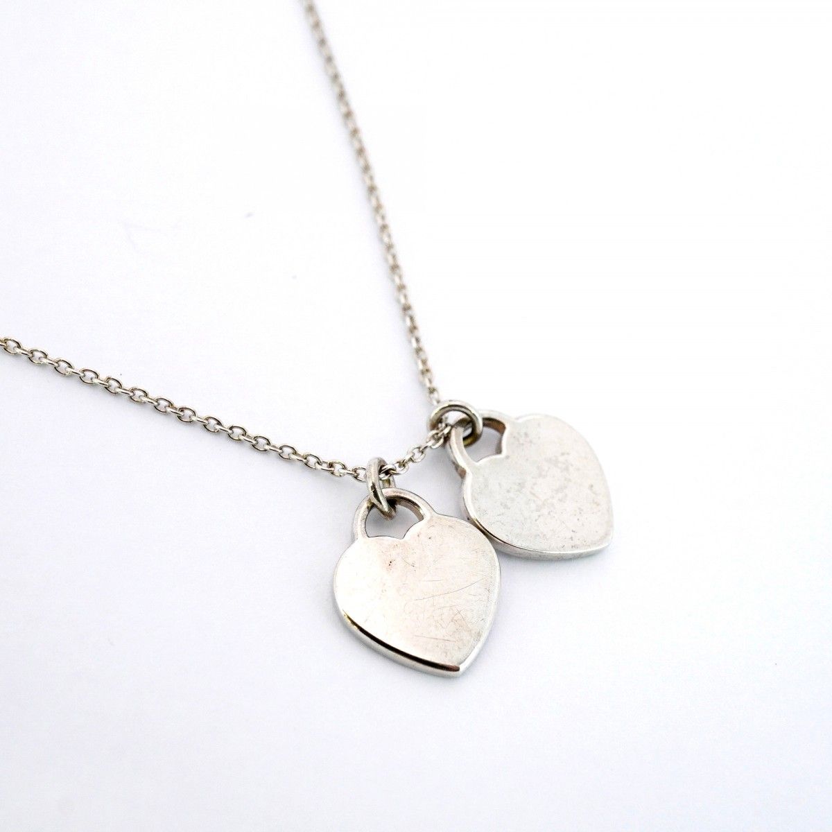 新品　TIFFANY&Co. リターントゥ ダブルハート ネックレス シルバー 5jgb0294】ティファニー ネックレス リターントゥダブルハート