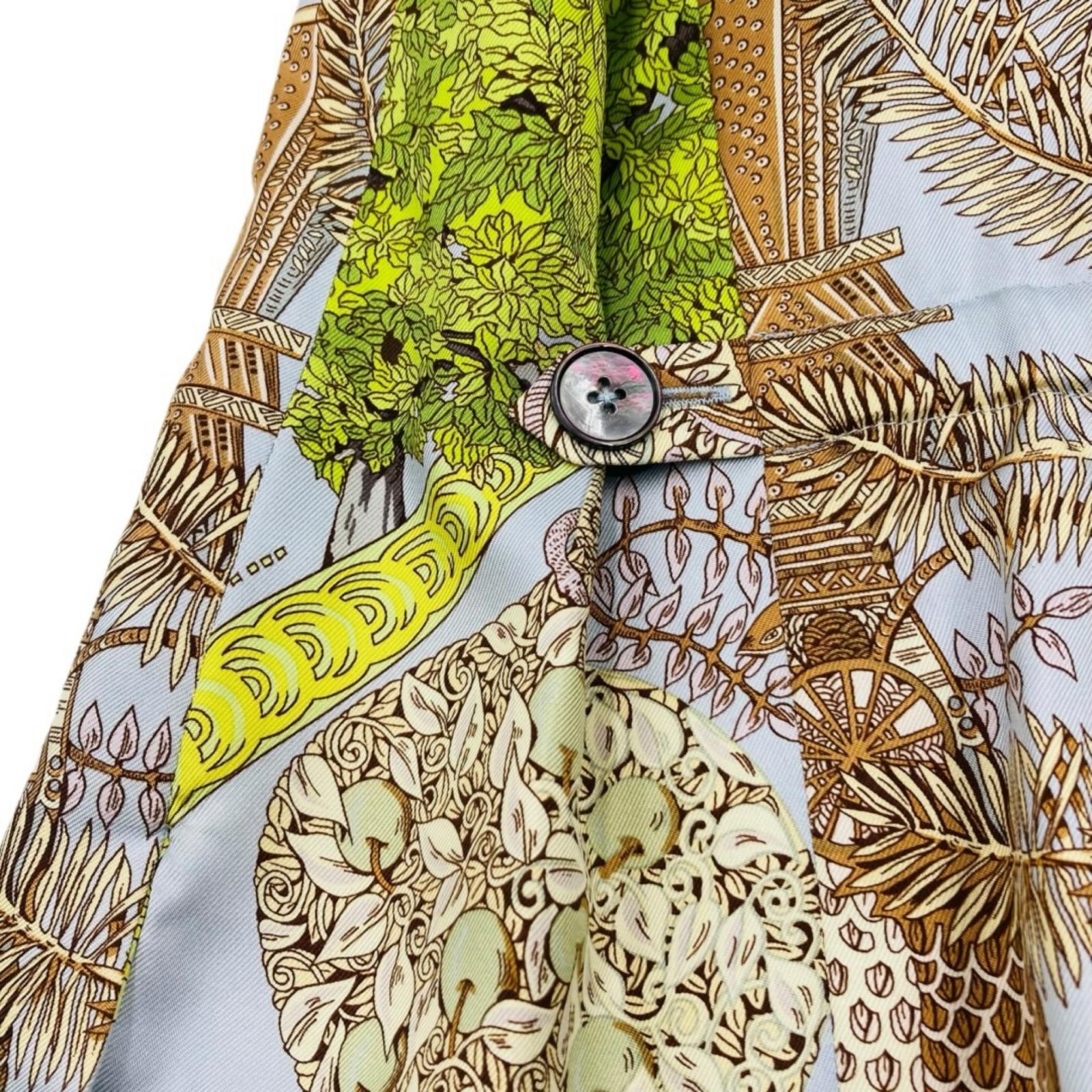 HERMES エルメス ベスト 総柄 シルク - メルカリ