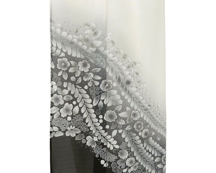 美品 夏着物 正絹 変わり絽“流水も蝶も引き寄せる飾らない夏”訪問着 A-16 D329 夏着物 訪問着 花模様 手描き 絽 正絹 未使用極美品 - メルカリ