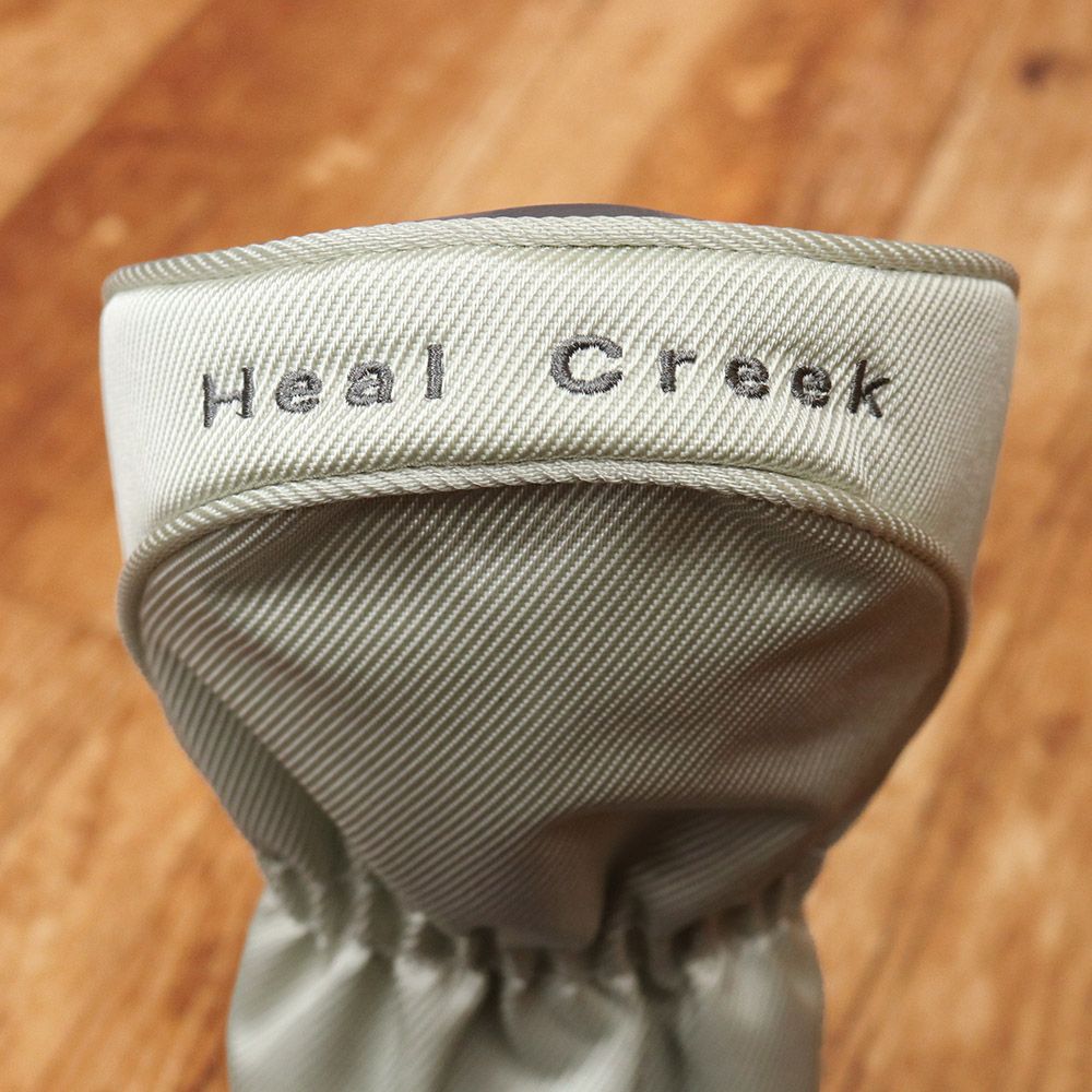 Heal Creek - coco 中古 ヒールクリーク HEAL CREEK ヘッドカバー グレー×ブルー 4点セット ドライバー/フェアウェイ 中古 ヒールクリーク HEAL CREEK ヘッドカバー グレー×ブルー 4