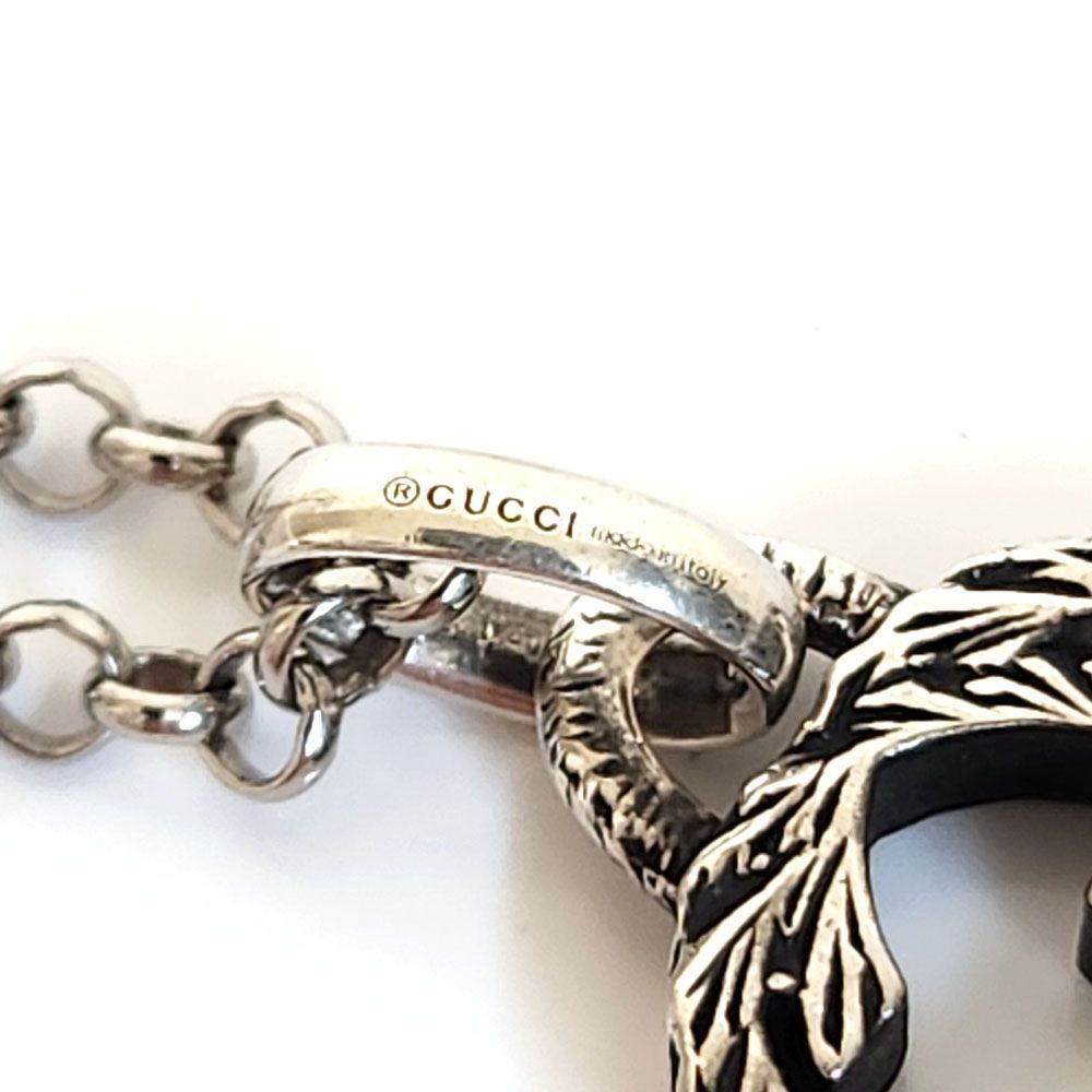 美品✨GUCCI　ネックレス　インターロッキング　アラベスク　シルバー925 グッチ インターロッキングG アラベスク ネックレス 925 18.1g