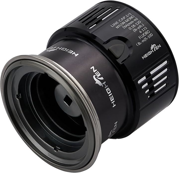 HEIGHTEN リール スプール シマノ Shimano 浅溝 2500S 替えスプール ステラ|ツインパワー|ヴァンキッシュ|ヴァンフォード|ストラディック|エクスセンス|セフィア|コンプレックス 対応 457 ブラック＆ガンメタル