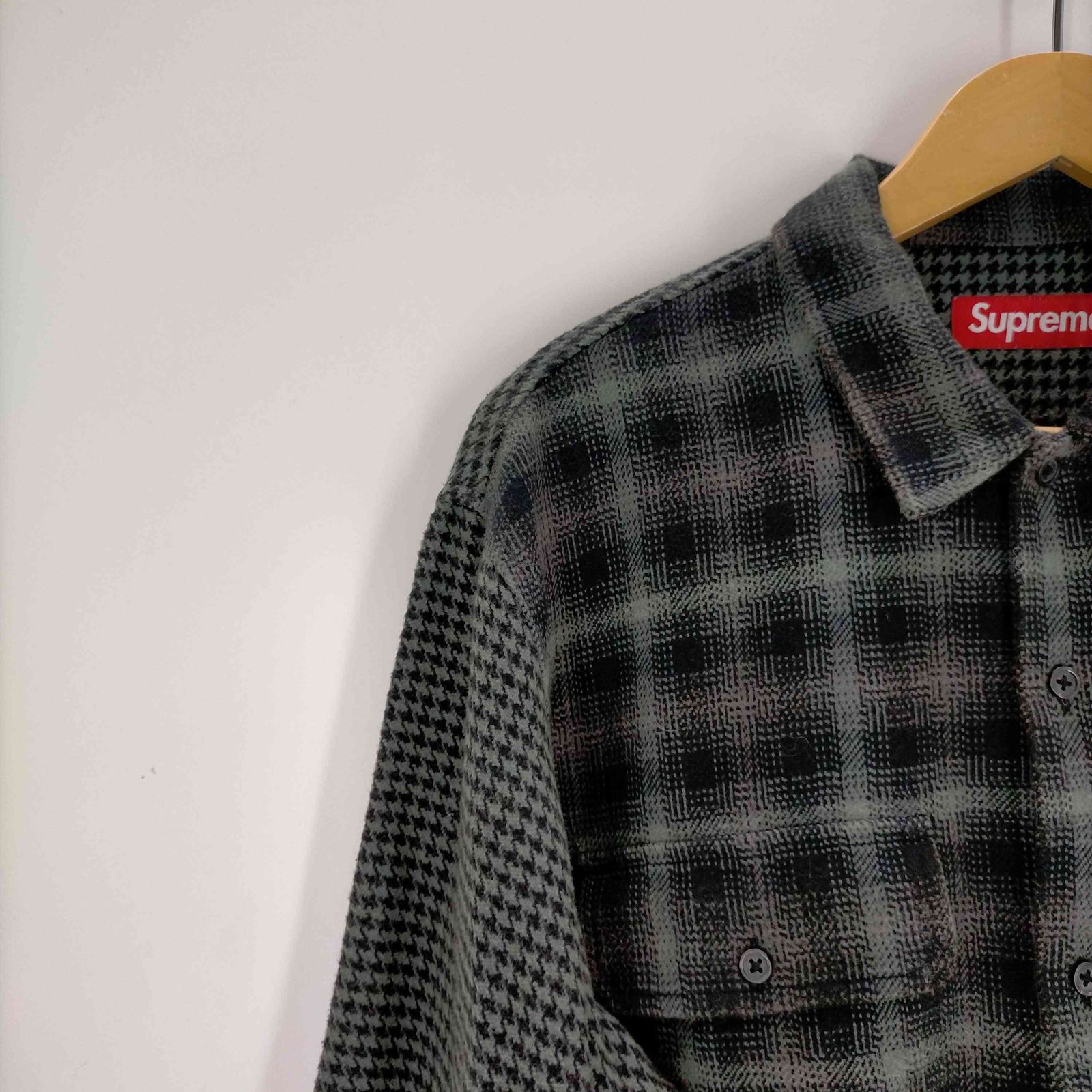 シュプリーム Supreme 23AW Houndstooth Plaid Flannel Shirt メンズ