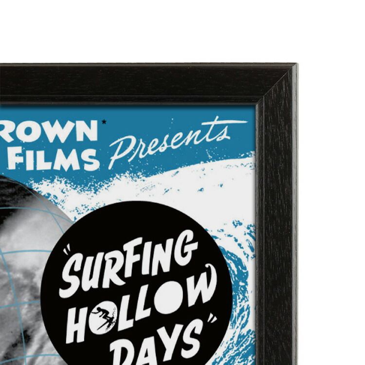 額入り映画ポスター ブルース・ブラウン Surfing Hollow DAYS (フレーム付きポスター)