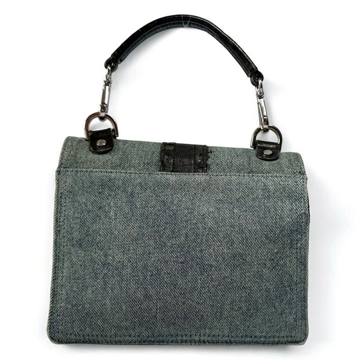 【美品】DIESEL ディーゼル 2way ショルダー ハンドバッグ デニム ディーゼル デニム ハンドバッグ ショルダーバッグ 2way DIESEL