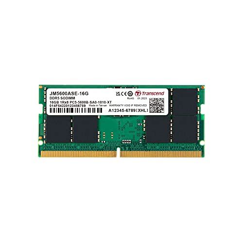 トランセンドジャパン ノートPC用メモリ PC 5 44800 DDR 5600 16 GB 1 V 262 pin SO DIMM Rx 8 2 Gx x CL 46 無期限保証 G