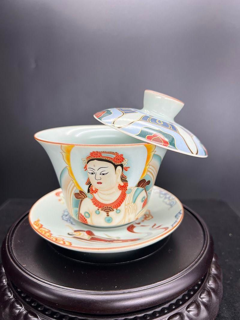 十二支茶碗 景德镇  茶器 茶道具 陶磁器  工芸品 美術品 中国茶器 景徳鎮 アンティーク 十二支 干支柄 盃 酒器 杯 工芸品