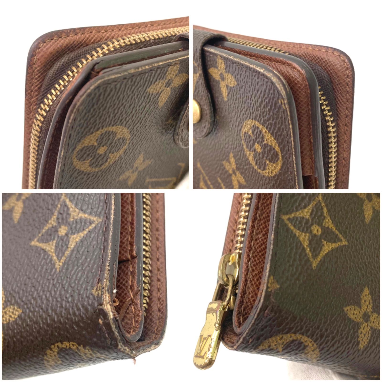 LOUIS VUITTON】ルイヴィトン モノグラム 箱付き コンパクトジップ 