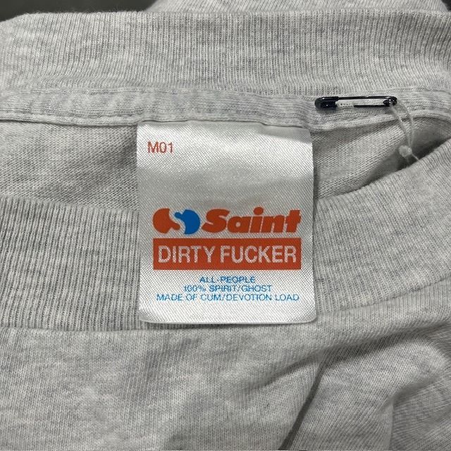 セントマイケル25AW新作SS TEE/SAINT BABYグレーL美品Tシャツ セントマイケル25AW新作SS TEE/SAINT BABYグレーL美品Tシャツ