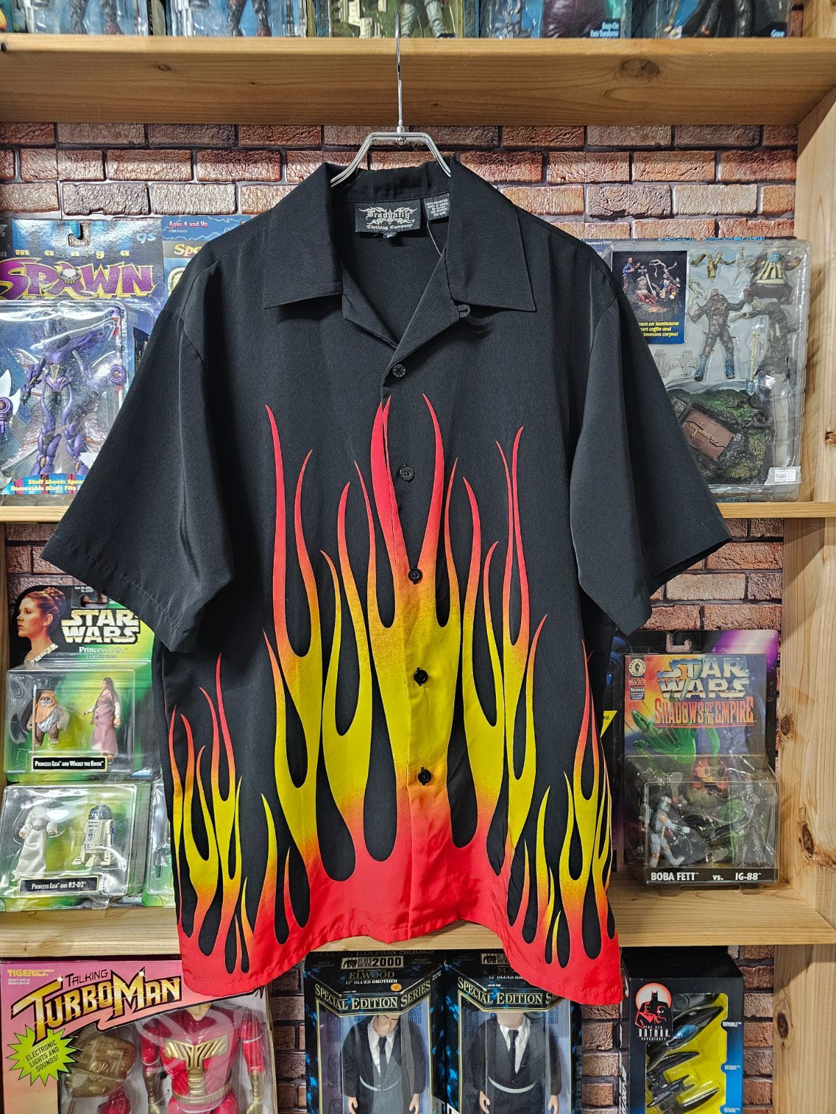 US古着】00s Dragonfly Flame Shirt | ドラゴンフライ フレイムシャツ 