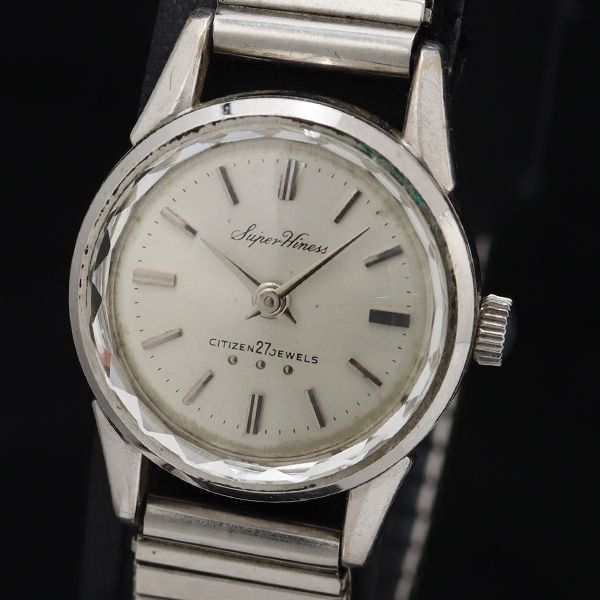CITIZEN タンク ローマン文字盤 シャンパンゴールド 手巻き 稼働